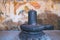 Linga with a Nayaka painting, inside wall of northern cloister, Brihadisvara Temple complex, Tanjore, Tamil Nadu