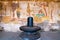 Linga with a Nayaka painting, inside wall of northern cloister, Brihadisvara Temple complex, Tanjore, Tamil Nadu