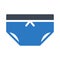 Lingerie glyph colour vector icon