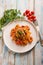 linguine with giant shrimp cherry tomatoes