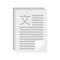 Linguist papers icon flat isolated vector