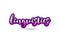 linguistics calligraphic pink font text logo icon typography design