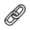 link building line vector doodle simple icon