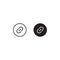 Link Button Icon Vector in Flat Style. Chain Symbols