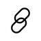 Link icon vector set. web address illustration sign collection. website symbol or logo.