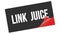 LINK  JUICE text on black red sticker stamp