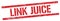 LINK JUICE text on red grungy rectangle stamp