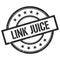 LINK JUICE text written on black vintage round stamp
