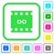Link movie vivid colored flat icons