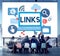 Link Network Hyperlink Internet Backlinks Online Concept