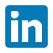 Linkedin social media icon button
