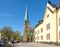 Linkoping cathedral during spring in Sweden