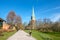 Linkoping cathedral during spring in Sweden