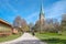 Linkoping cathedral during spring in Sweden