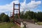 Linkoping. Spangerum Bridge. Kinda channel. Ostergotland province. Sweden.