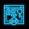 links from relevant site neon glow icon illustration