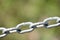 Links in a steel chain