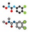 Linuron herbicide molecule