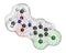 Linuron herbicide molecule. 3D rendering. Atoms are represented as spheres with conventional color coding: hydrogen white,.