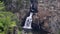 Linville Falls - Large Waterfall Wide Shot Stock Footage