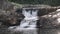 Linville Falls, North Carolina moving waterfall Close-up shot