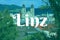 Linz, Austria city name text card