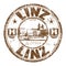 Linz grunge rubber stamp