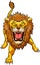 Lion angry mascot