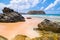 Lion Beach (Praia do Leao) in Fernando de Noronha Island Brazil, famous for spawning and preserving sea turtles