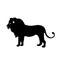 Lion black silhouette
