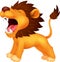 Lion cartoon roaring