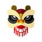 Lion Dance Head Chinese Vector Illustration Graphic