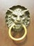 Lion door knocker