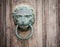 Lion doorknocker