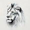 Lion Double Exposure, Muted Watercolors Generative Ai