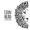 Lion face logo, sketch for your design