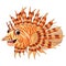 Lion fish cartoon