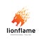 Lion Flame Logo for Business Use