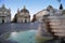 Lion fountain in Piazza del Popolo