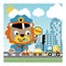 Lion the funny traffic cop