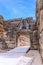 The Lion Gate at Mycenae, Argolidam Greece. Travel