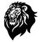 Lion Head Beast Roaring Logo Vector Illustration