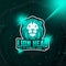 Lion Head emblem e-sport logo for t-shirt print