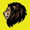 Lion Head Esports Mascot Logo Vector Design Illustration