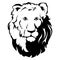 Lion Head Icon, tattoo , vector llustration