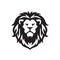 Lion Head Logo Vector Illustration Design