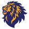 Lion Head Roaring Logo Esport Mascot Design