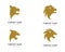 Lion head vector icon