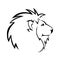 Lion head vector stock. Lion head icon.