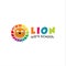 Lion Kids Logo . Colorful Lion Head Logo Stock Vector . Creative Vector Lion Logo Funny.